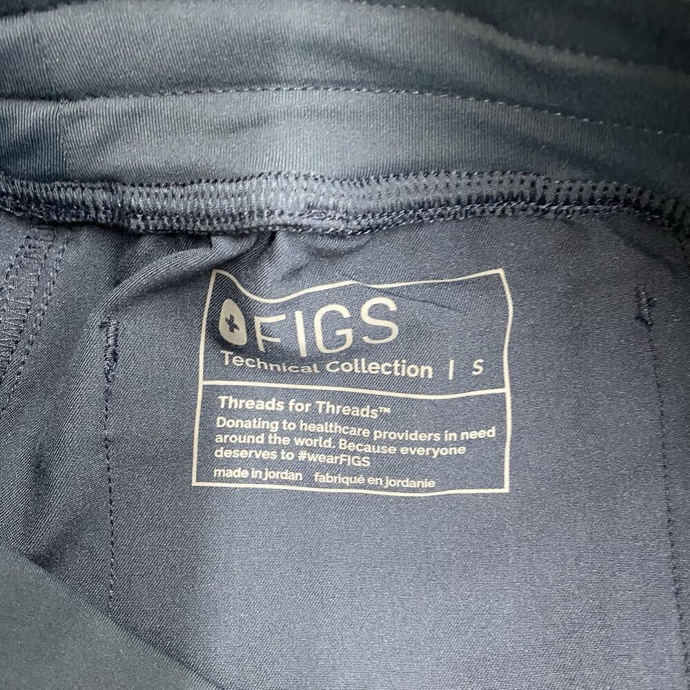 FIGS HW Yola High Waisted Scrub Pants Women’s Small Slate Blue Cargo Po 6659 - Picture 5 of 13